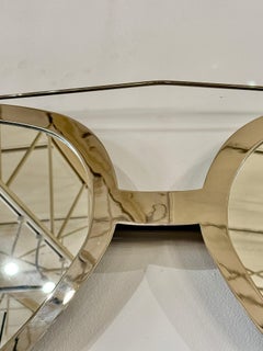 Polished Chrome Frame Vintage Aviator Sunglasses Mirror