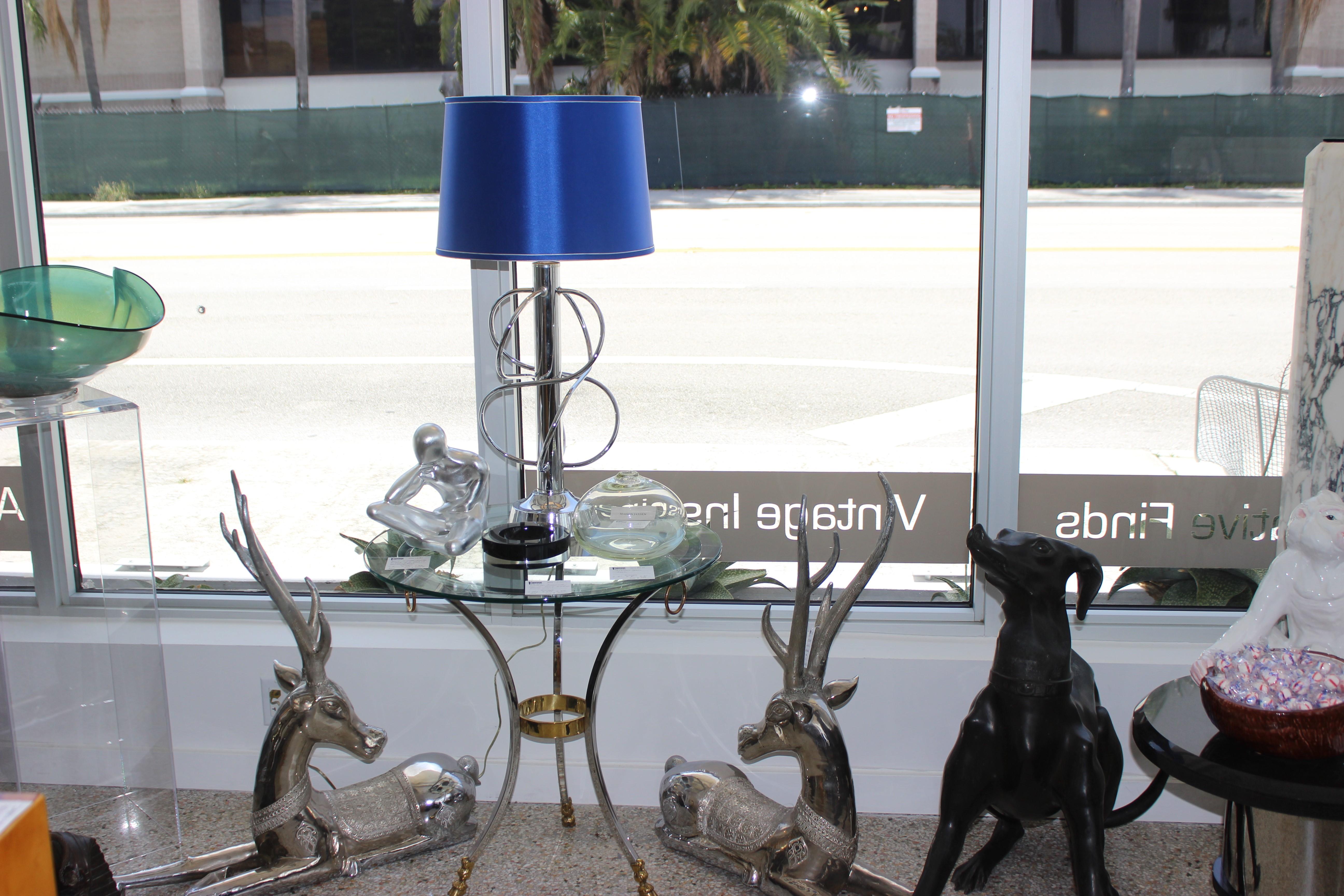 Polished Chrome Lamp in Style of Scolari 5