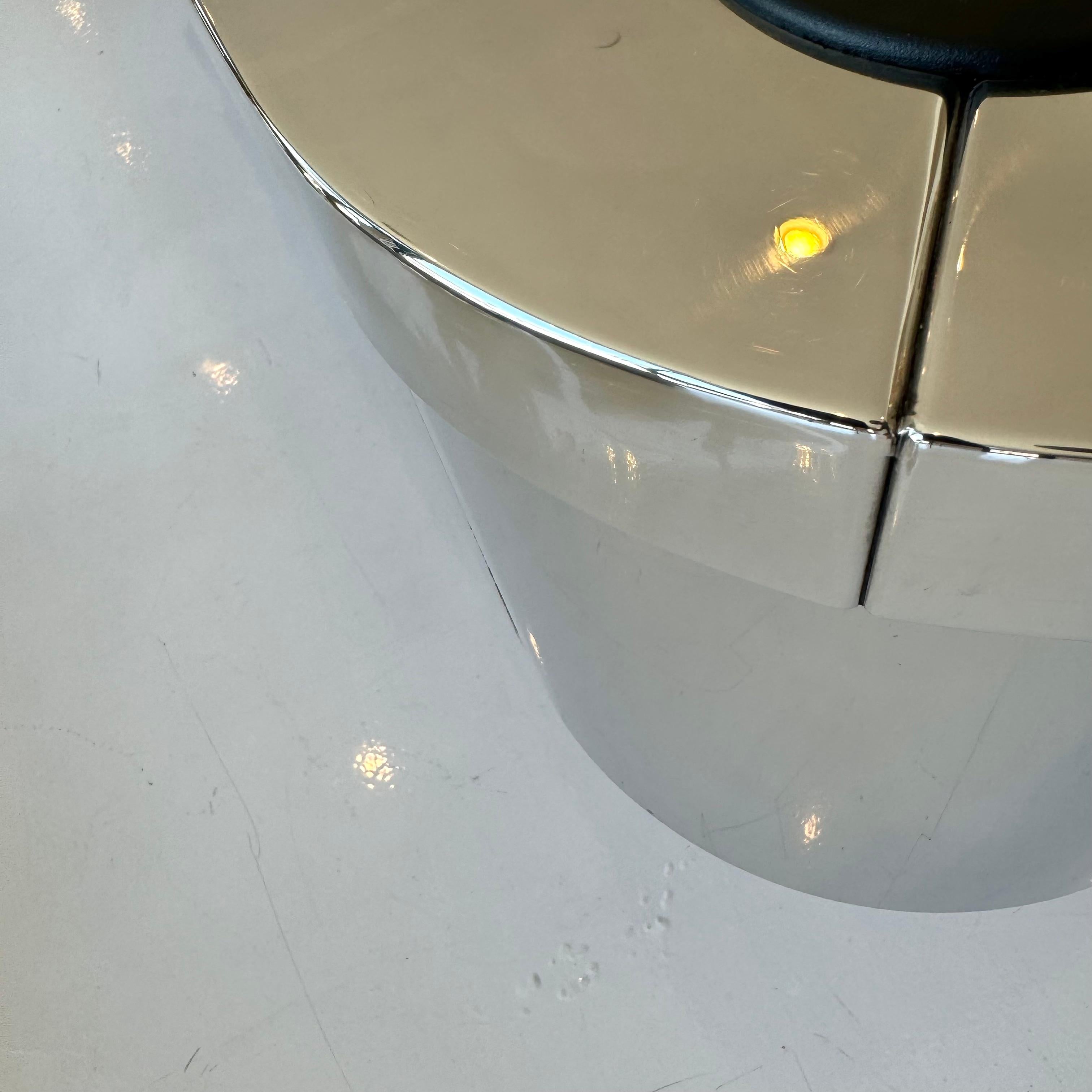 Polished Chrome Pool Table, 1980s USA 11