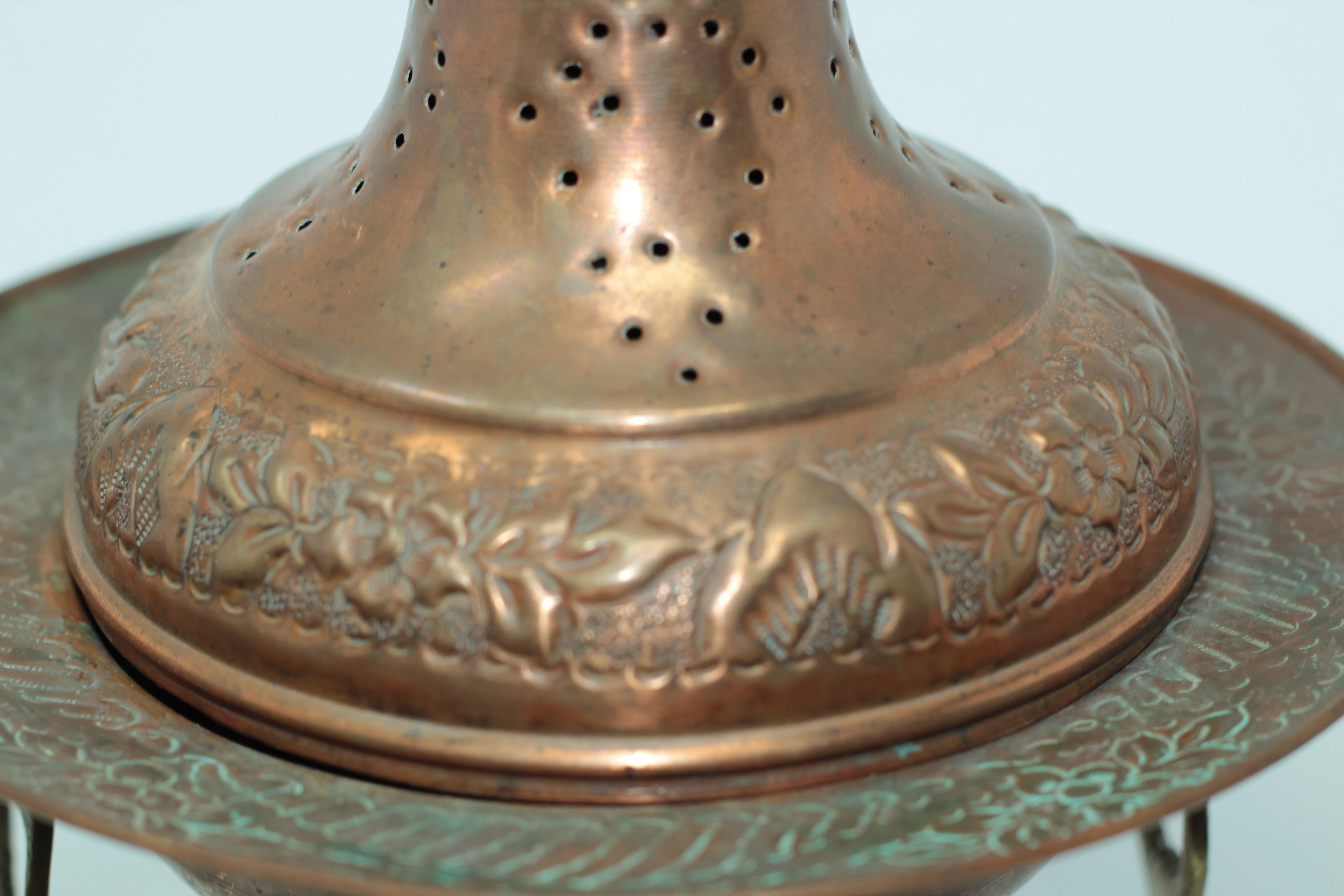 copper incense burner