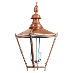 Farol Colgante de Cobre Pulido