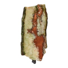 Polished copper quartz with green accents