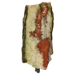 Polished copper quartz with green accents