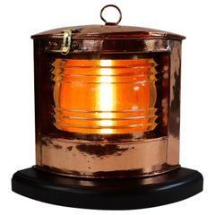 Polished Copper Ships Lantern