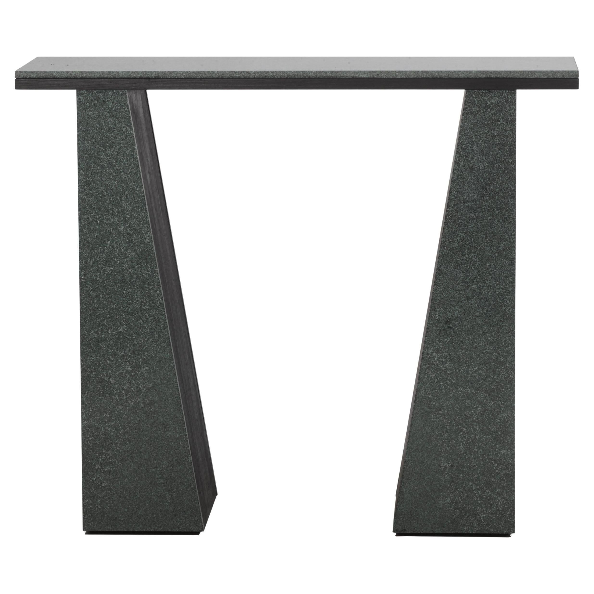 Polished Diabase & Black Oak Eterno Sideboard by Studio Mohs