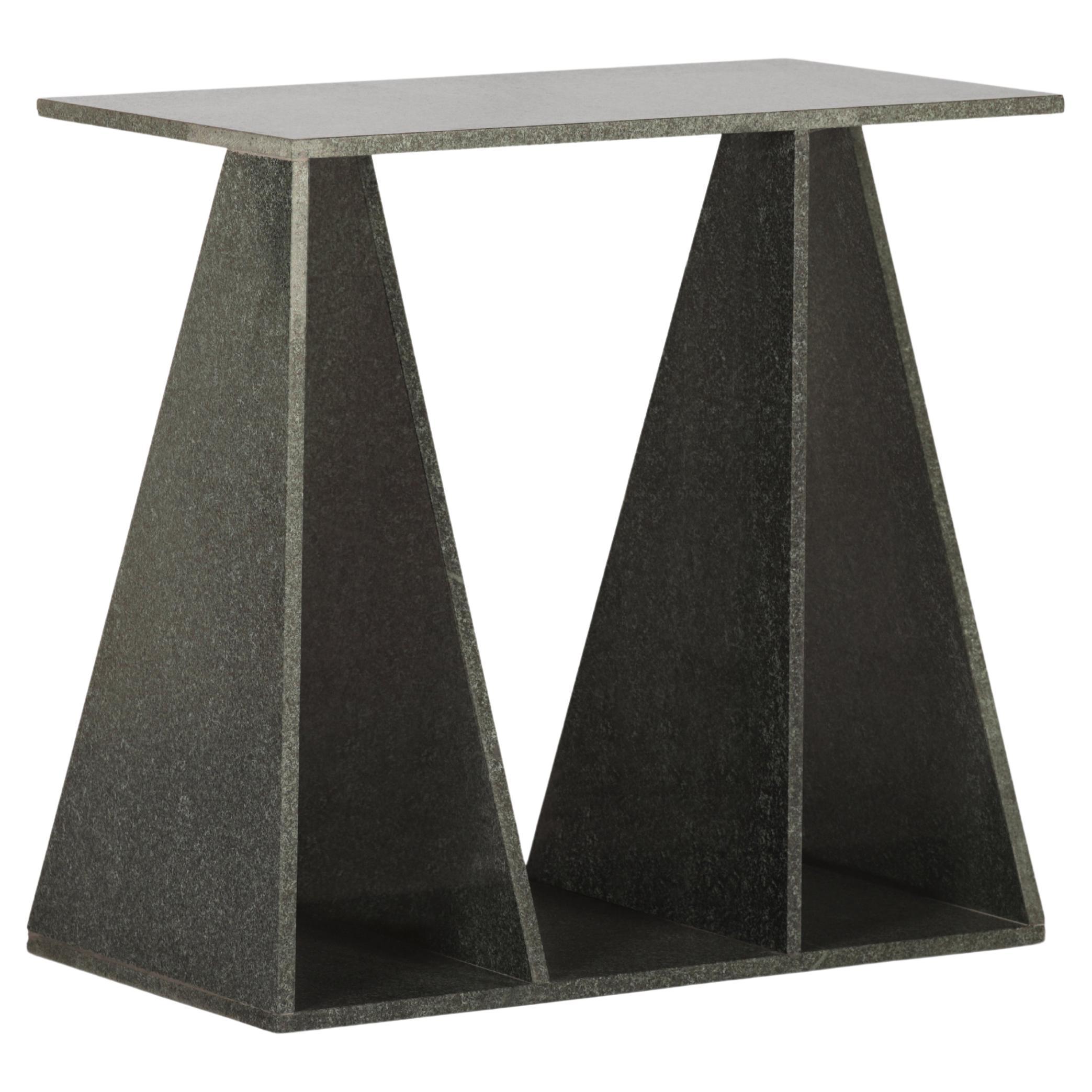 Polished Diabase Envo Side Table by Studio Mohs
