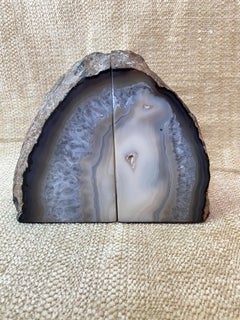 Polished Geode Bookends