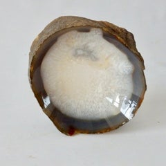 Polished Geode Specimen Ash Tray or Desk Top Dish