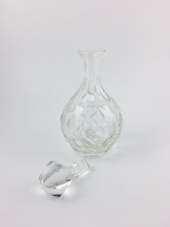 Late 19th Century Polished Cut Crystal Decanter with Stopper, 1890's