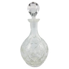 Late 19th Century Polished Cut Crystal Decanter with Stopper, 1890's