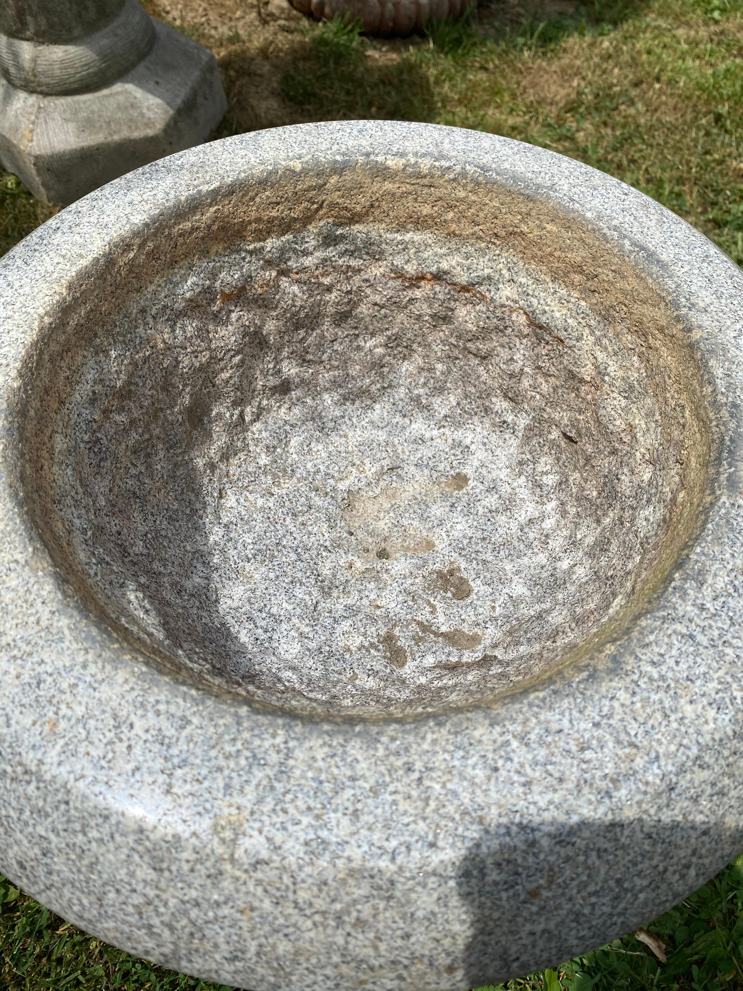 20th Century Polished Granite Planters, a Pair