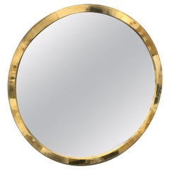 Polished Horn Circular Wall Mirror