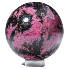 Polished Imperial Rhodonite Sphere from Madagascar