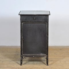 Polished Iron Bedside Table, 1910s