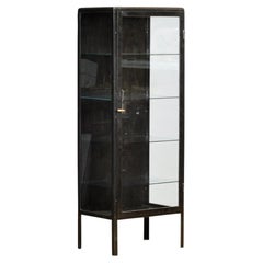 Polished iron medicine cabinet, 1920s