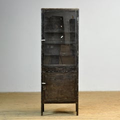 Polished iron medicine cabinet, 1950s