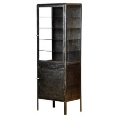 Polished iron medicine cabinet, 1950s