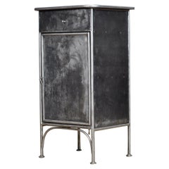 Antique Polished Iron Nightstand, 1910's
