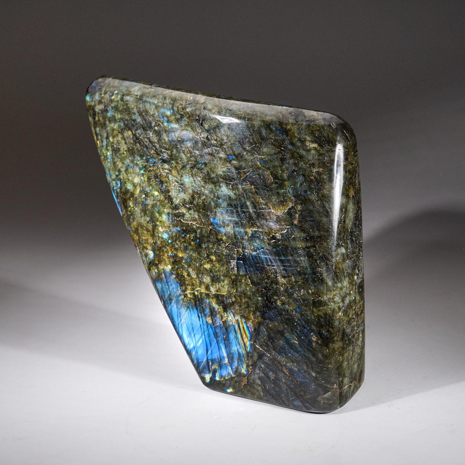 Polished Labradorite Freeform from Madagascar (10.3 lbs) In New Condition For Sale In New York, NY