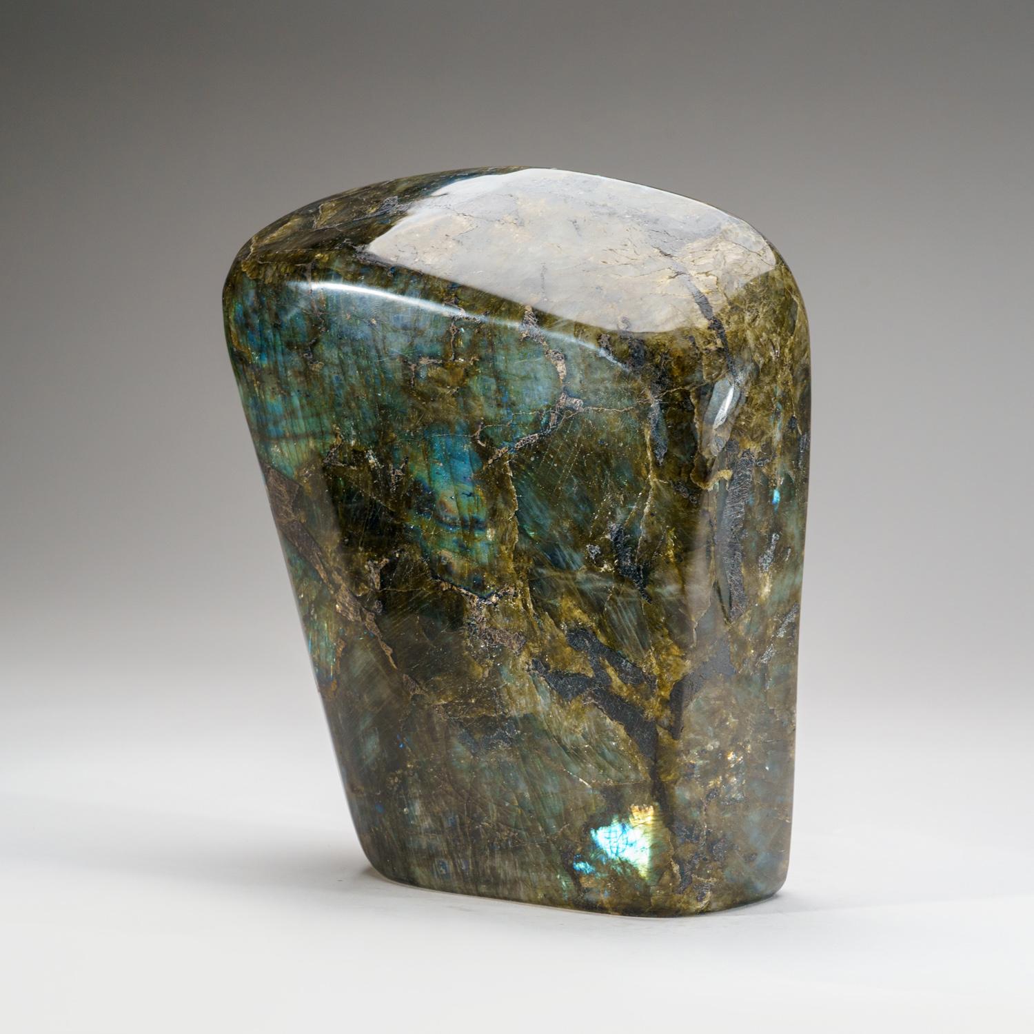 Polished Labradorite Freeform from Madagascar (13 lbs) In New Condition For Sale In New York, NY