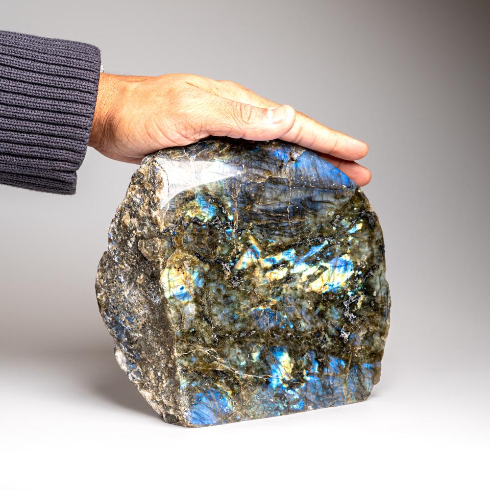 Malgascio Labradorite lucida a forma libera del Madagascar (8.5 lbs) in vendita