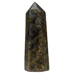 Obélisque en labradorite poli de Madagascar (4,9 lbs)