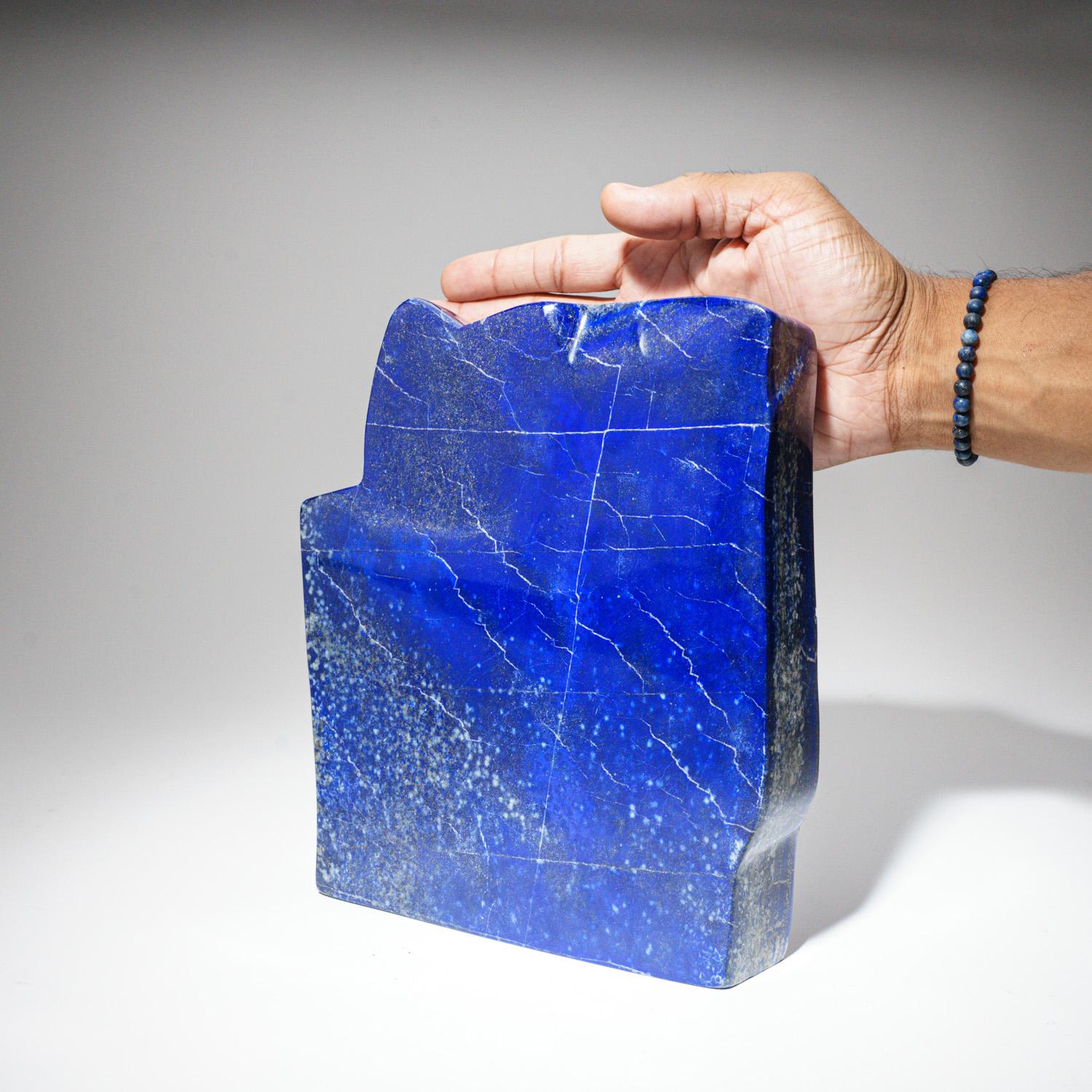 Polished Lapis Lazuli Freeform from Afghanistan (10.2 lbs) In New Condition For Sale In New York, NY
