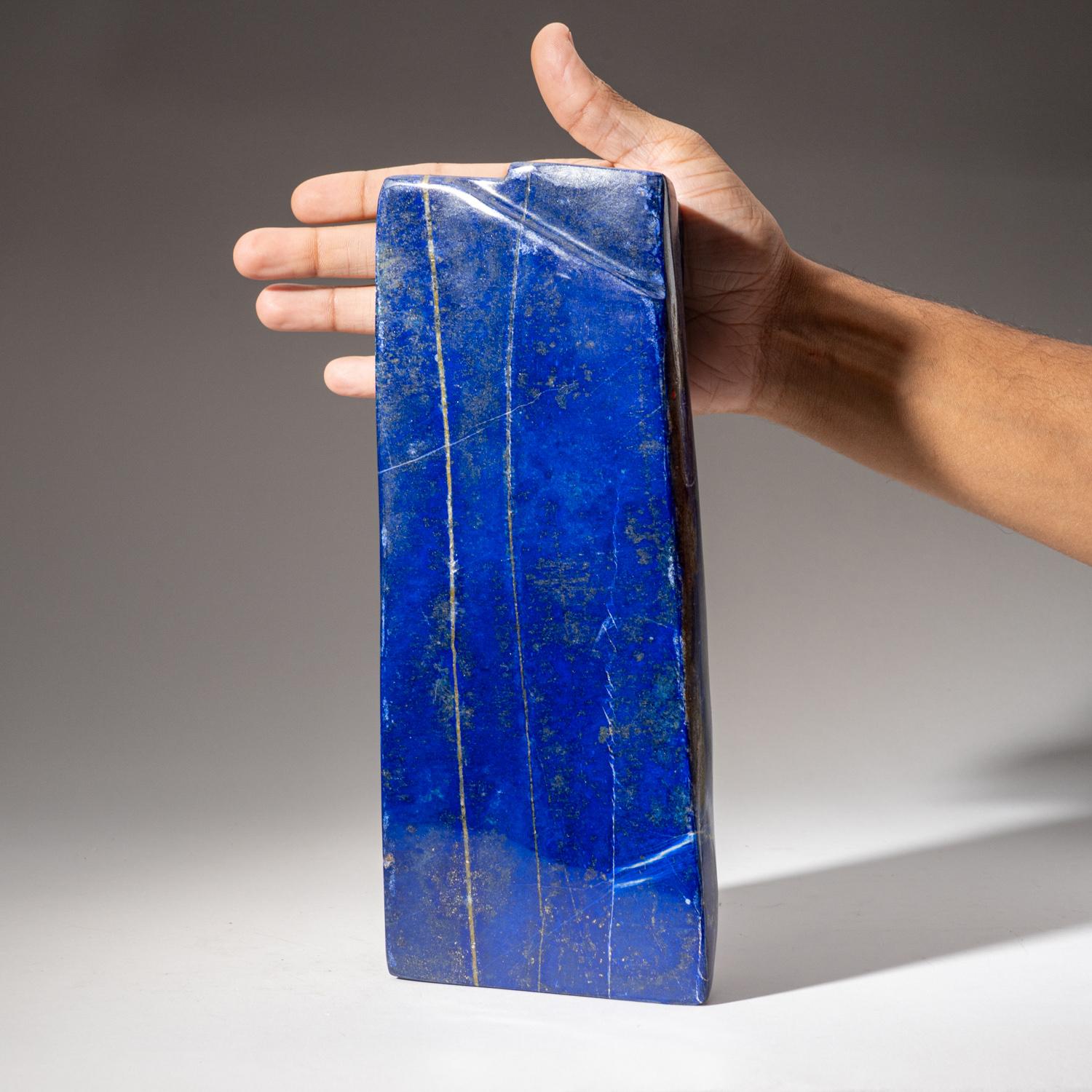 Crystal Polished Lapis Lazuli Freeform from Afghanistan (9.7 lbs) For Sale
