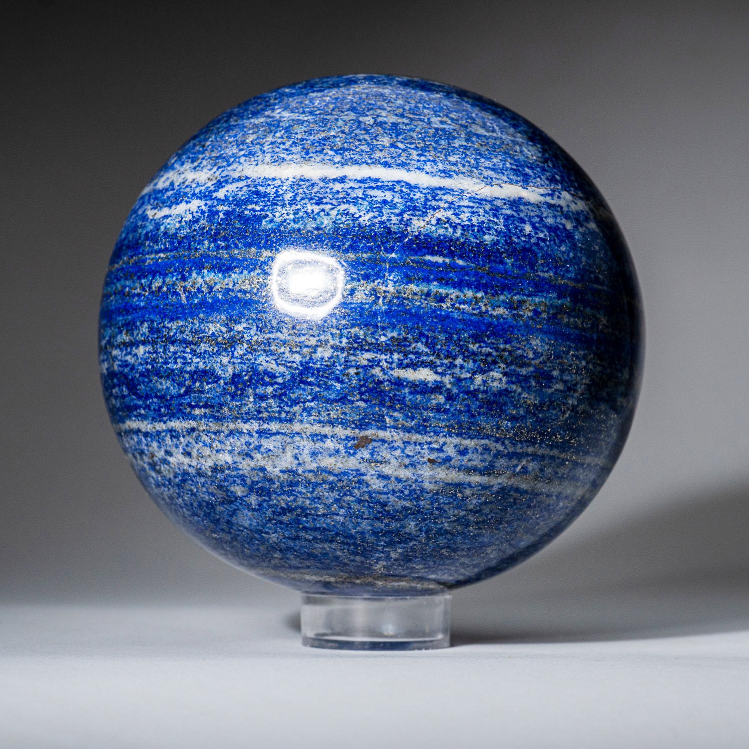 Polished Lapis Lazuli Sphere from Afghanistan (4