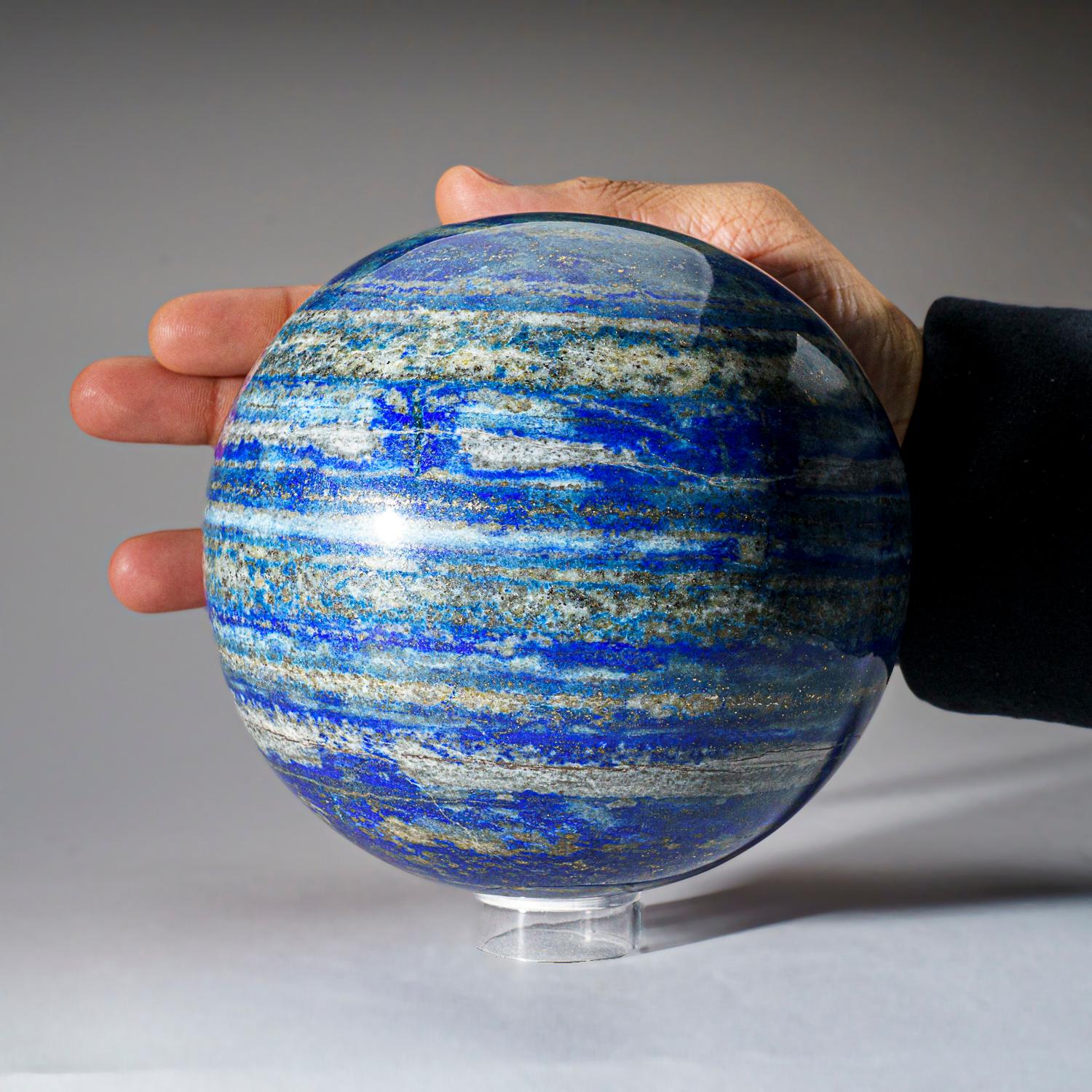 Contemporary Polished Lapis Lazuli Sphere from Afghanistan (5