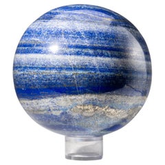 Sphère en lapis-lazuli poli d'Afghanistan (5,5", 11,5 lbs)