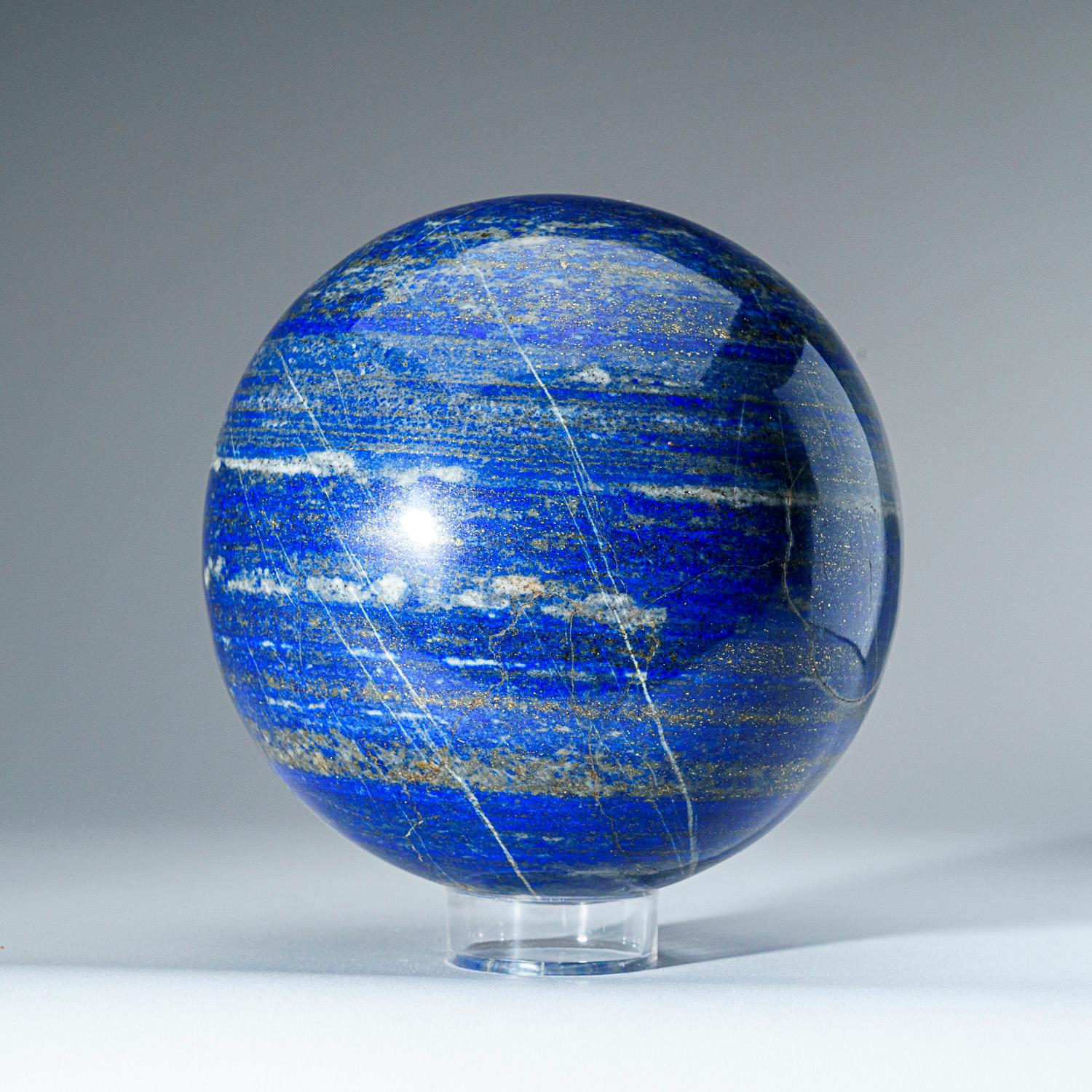 Polished Lapis Lazuli Sphere from Afghanistan (6