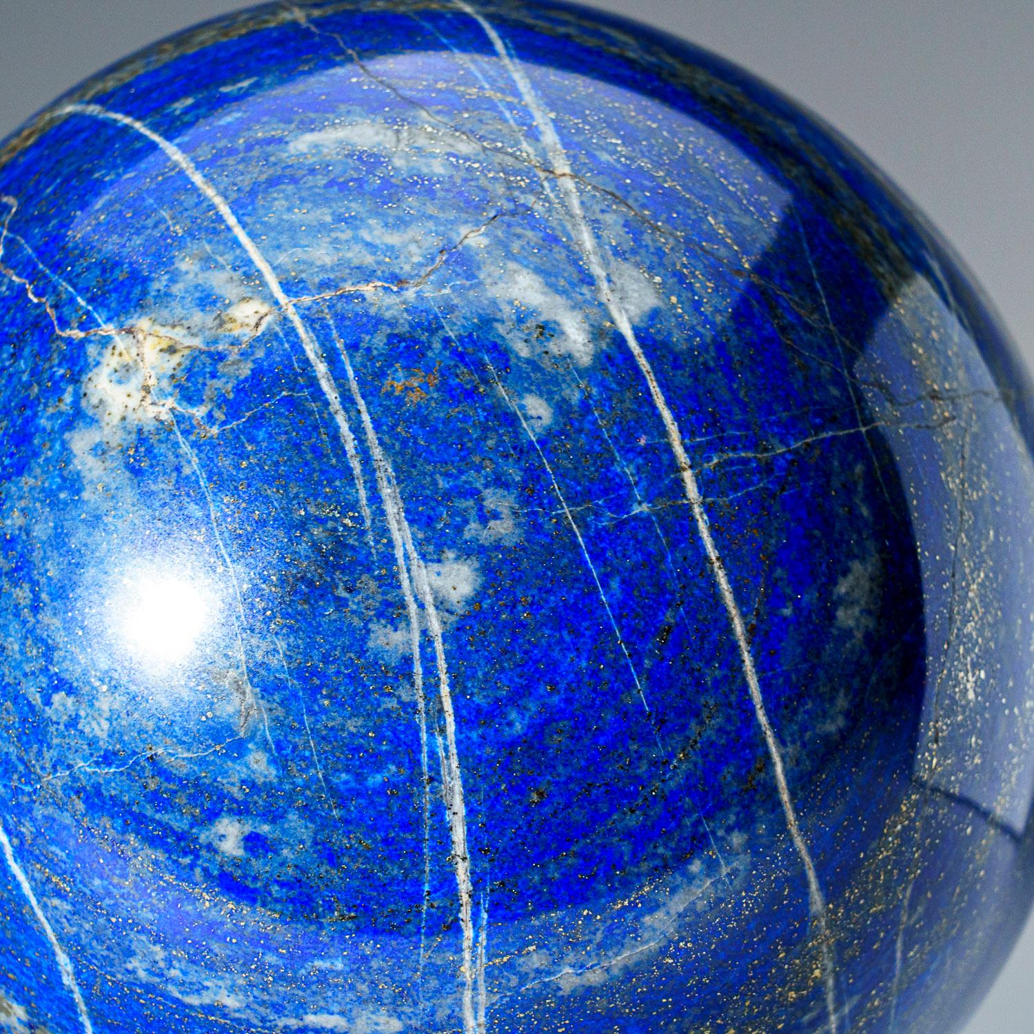 Crystal Polished Lapis Lazuli Sphere from Afghanistan (6