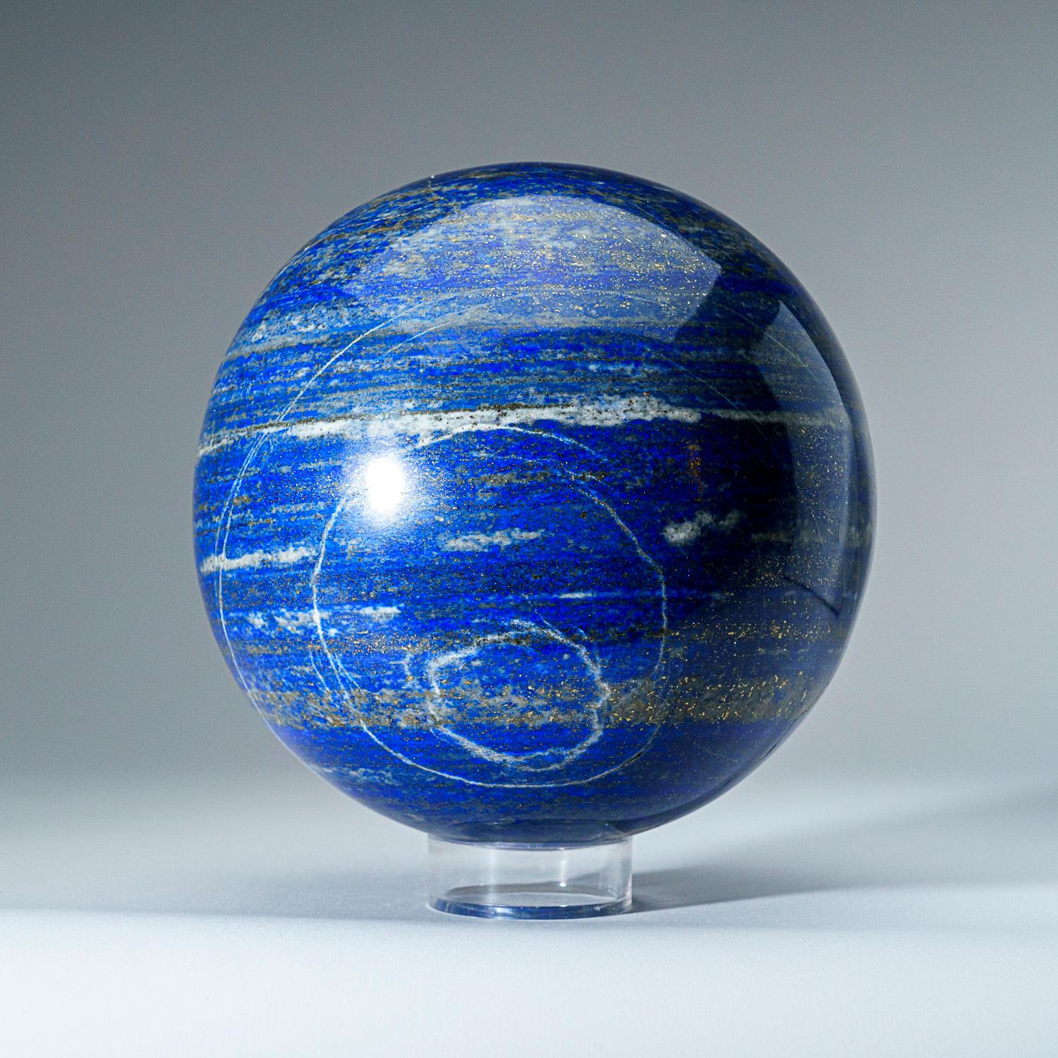 Polished Lapis Lazuli Sphere from Afghanistan (6", 11.5 lbs) For Sale