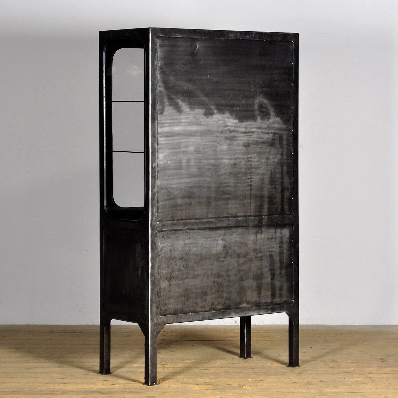 polished medical cabinet, 1970’s For Sale 3