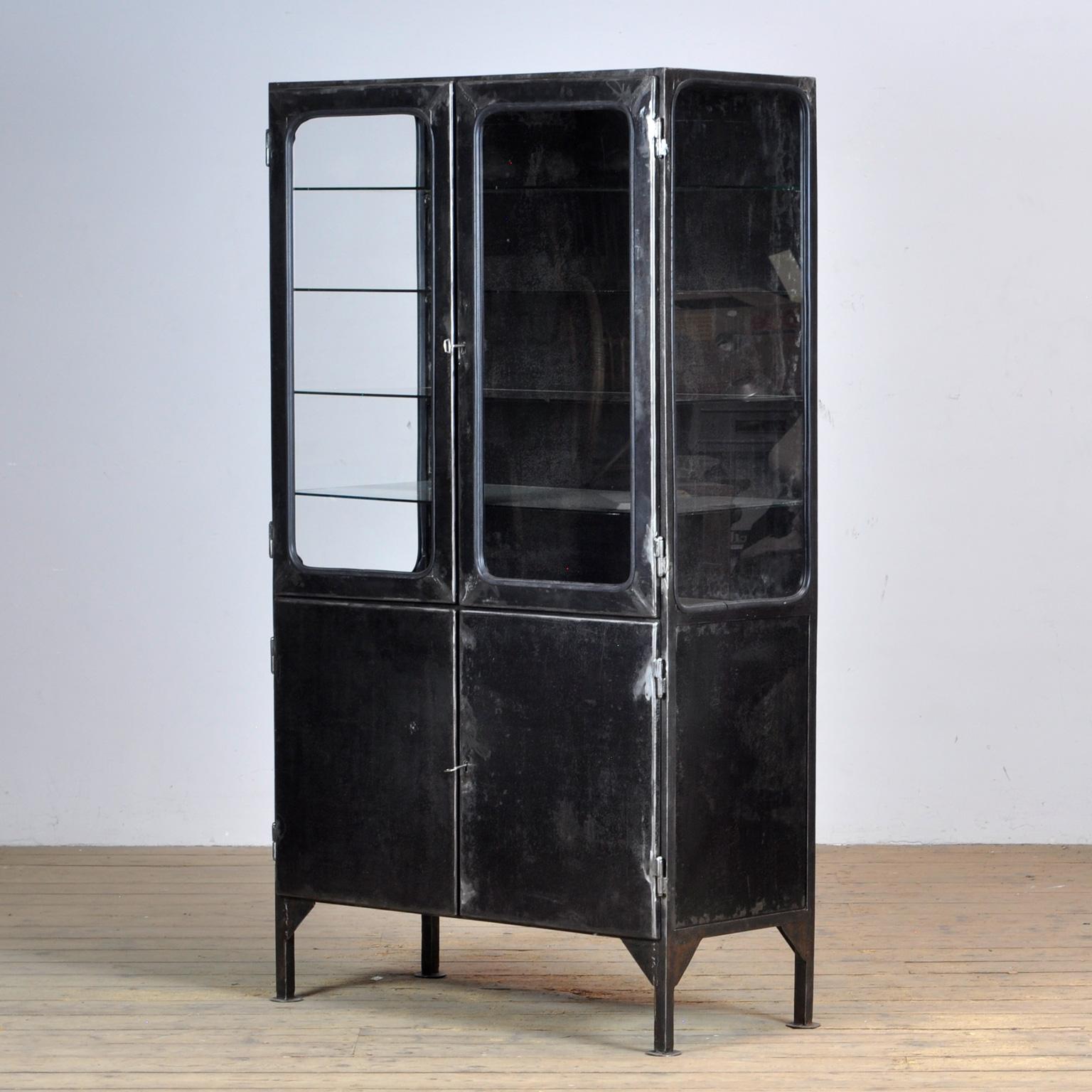 Hungarian Polished Medical Cabinet, 1970’s For Sale