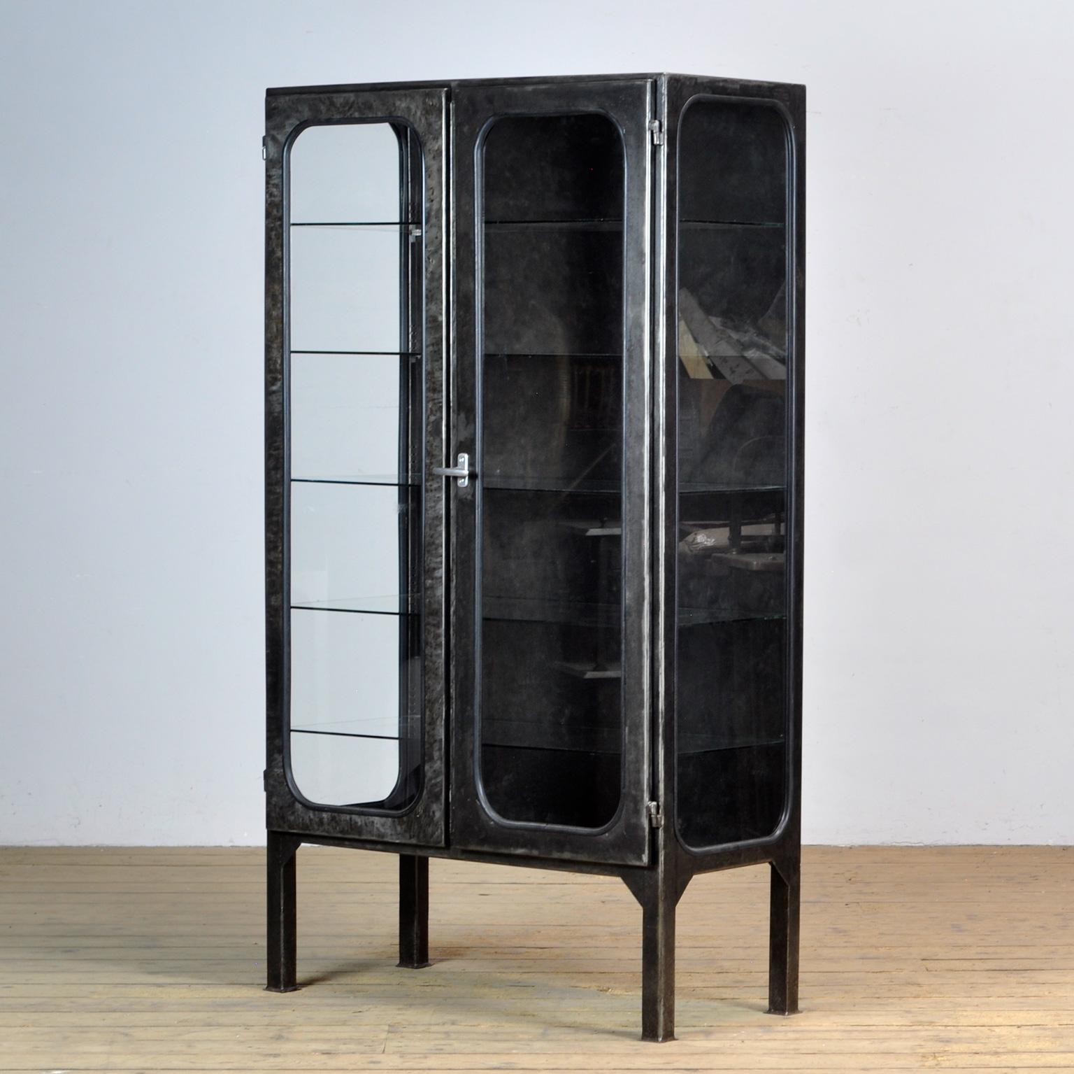 Hungarian Polished Medical Cabinet, 1970’s