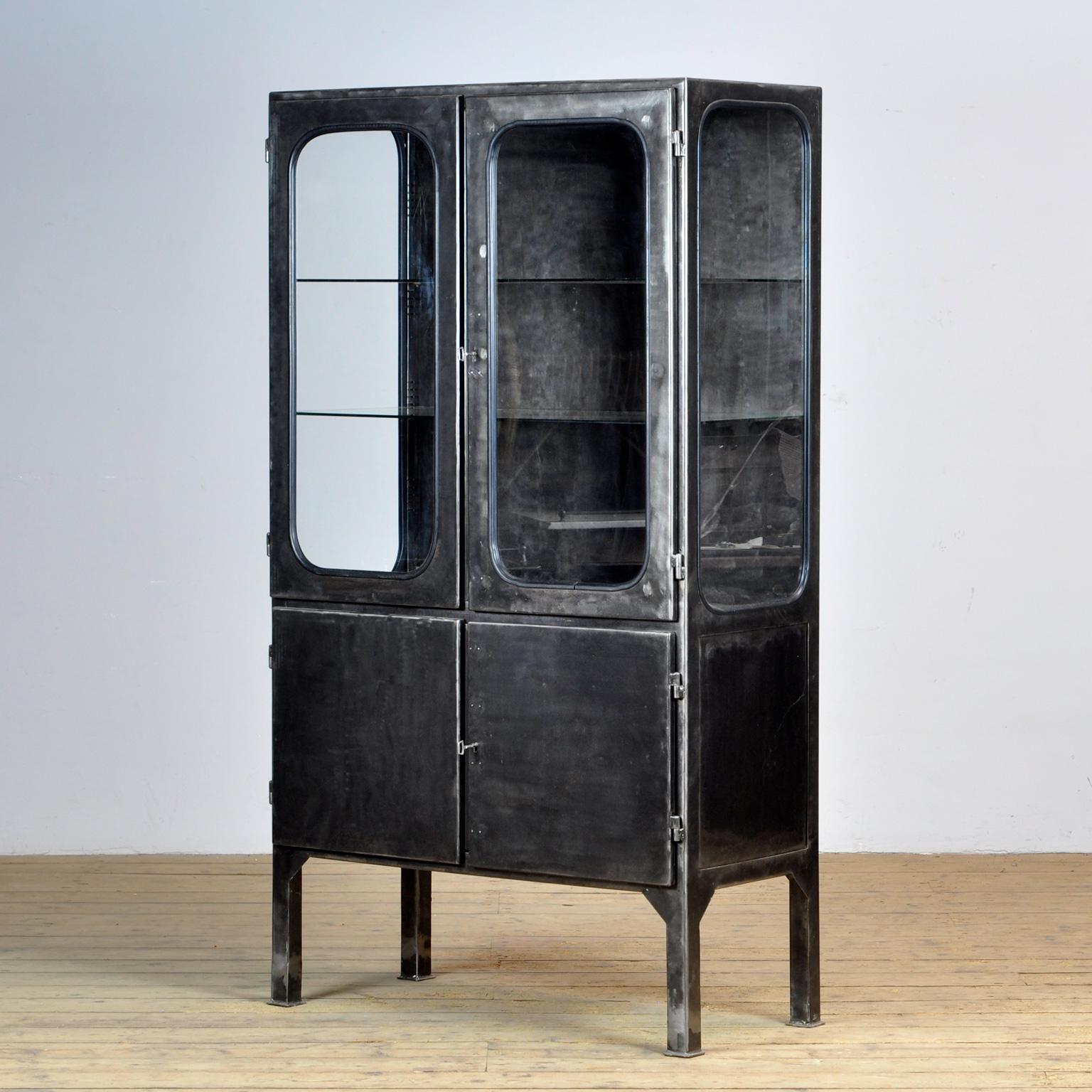 Hungarian polished medical cabinet, 1970’s