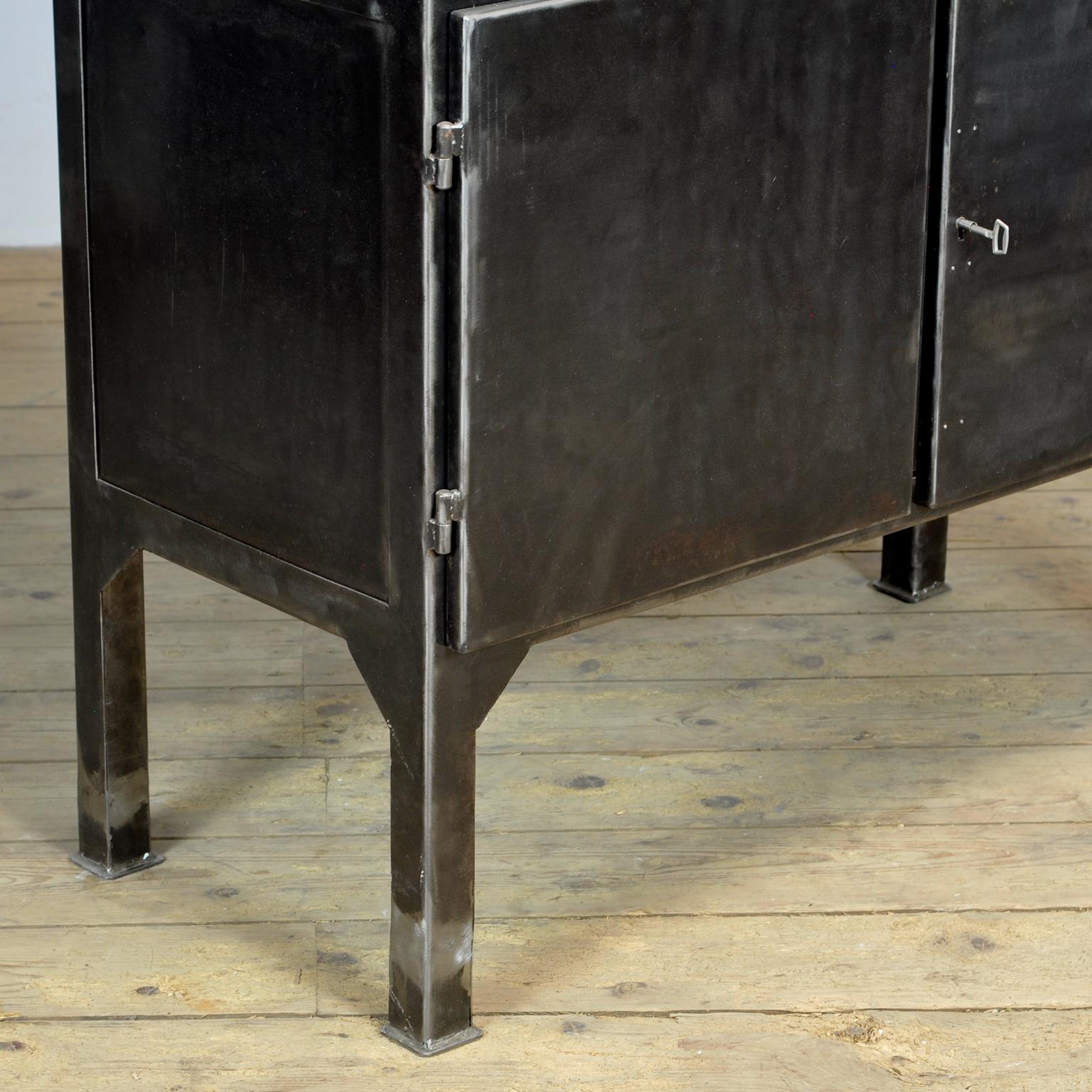 polished medical cabinet, 1970’s 1