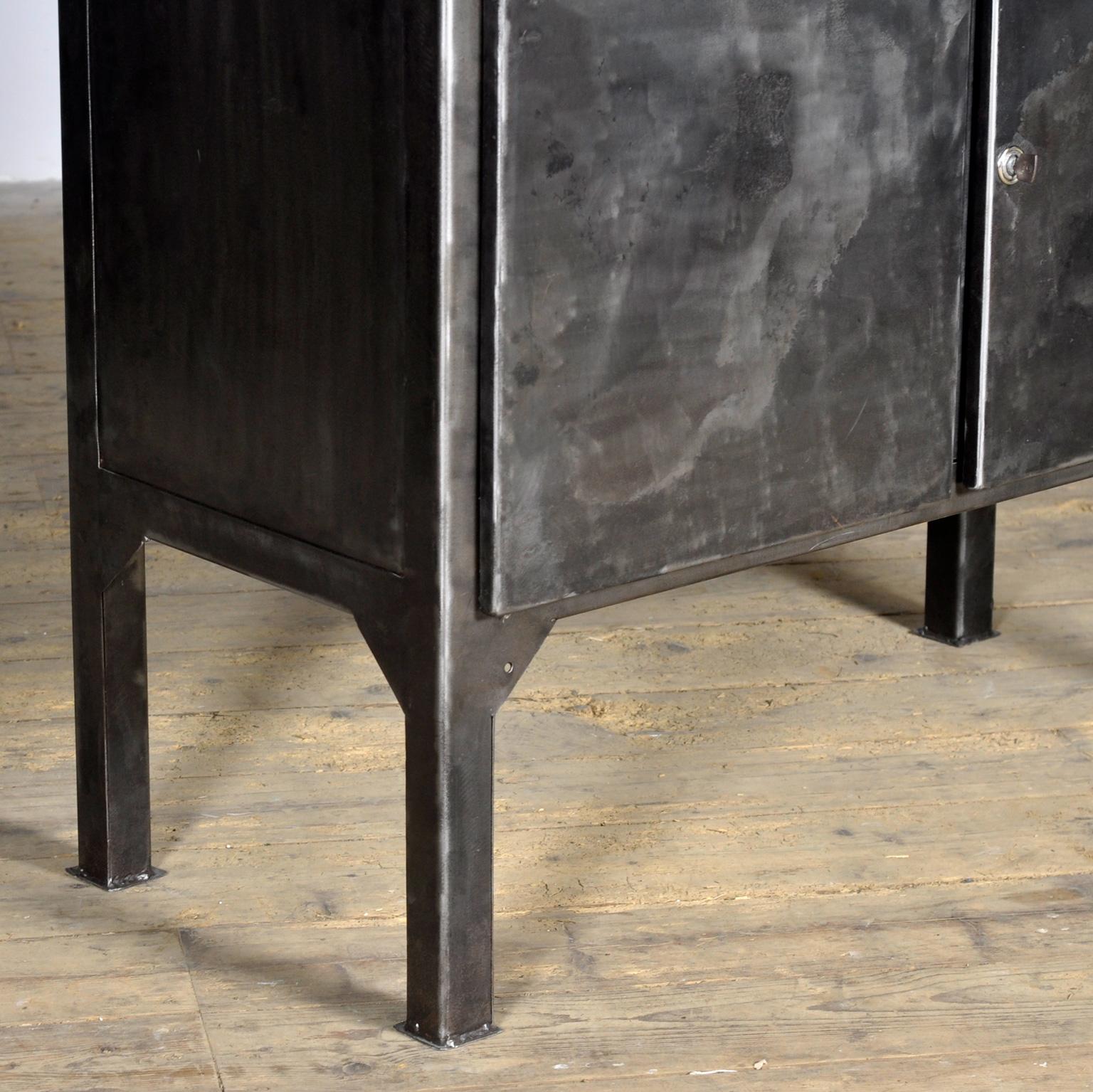 Glass polished medical cabinet, 1970’s For Sale