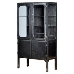 polished medical cabinet, 1970’s