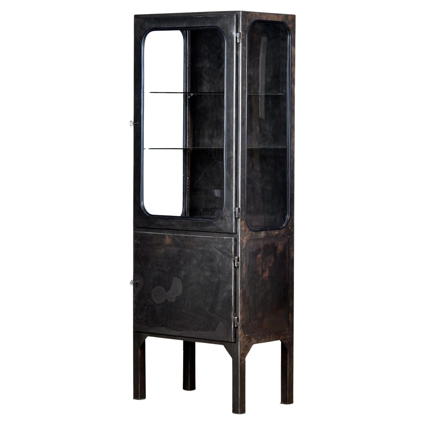 polierter Medizinschrank, 1970er Jahre