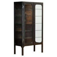 polished medical cabinet, 1970’s
