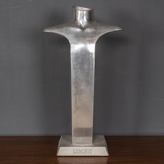 Polished Metal Mannequin Display Stand, For Liberty's London, c.1990
