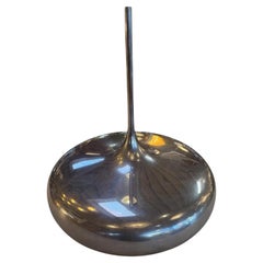 Polished Metal Sculptural Flower Vase, Italy, 1970s