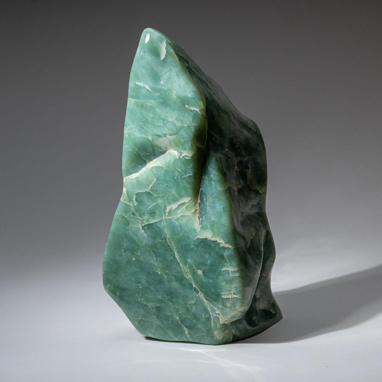 Jade néphrite poli de forme libre du Pakistan, poids total de 12 livres Neuf - En vente à New York, NY