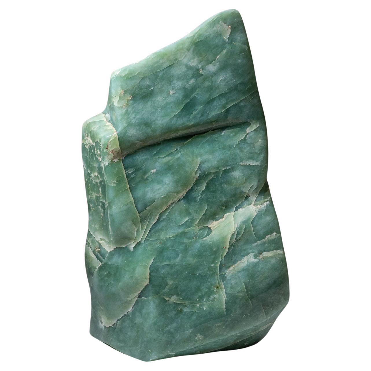 Jade néphrite poli de forme libre du Pakistan, poids total de 12 livres