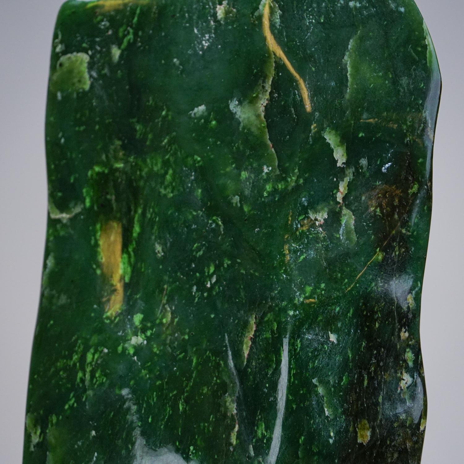 Polished Nephrite Jade Freeform from Pakistan '20.8 Lbs' In Excellent Condition In New York, NY