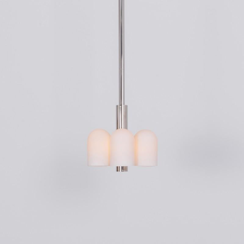 Modern Odyssey 6 Polished Nickel Pendant Light by Schwung