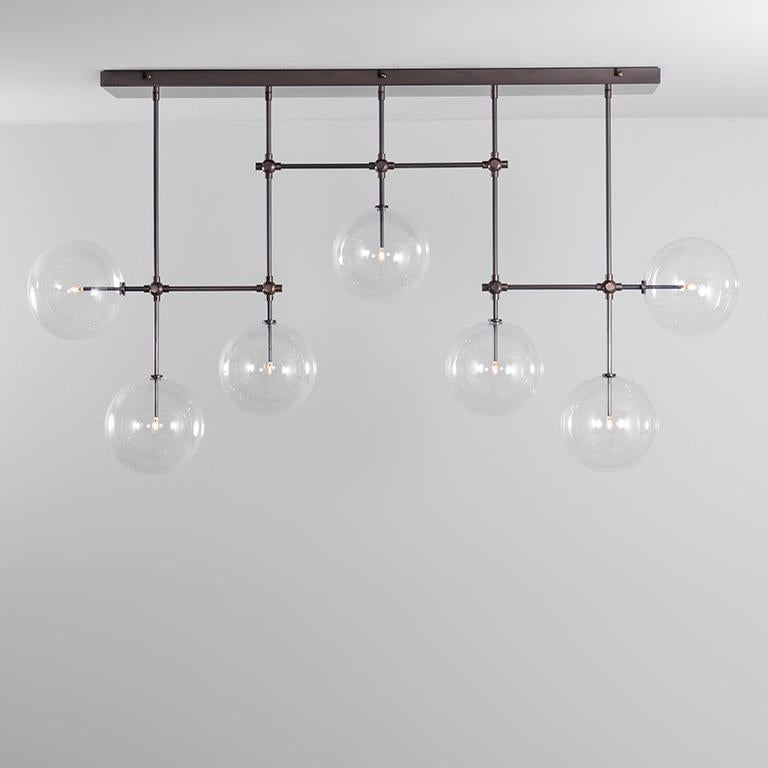 Contemporary Soap B7 MD Polished Nickel Chandelier by Schwung